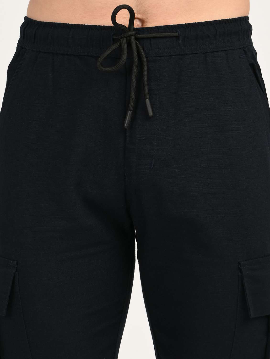 men solid mid rise relaxed fit cargo - 22012880 -  Standard Image - 3