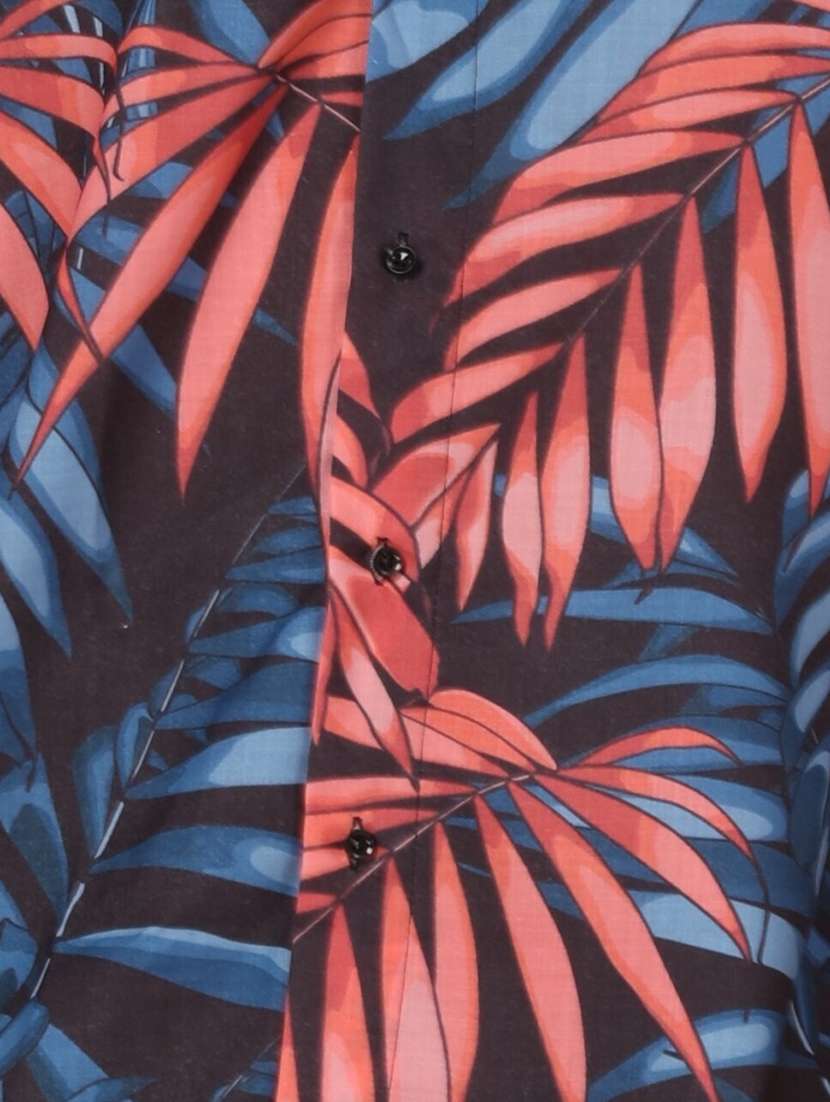 men printed short shorts & shirt co-ords set - 22012955 - Standard Image - 5