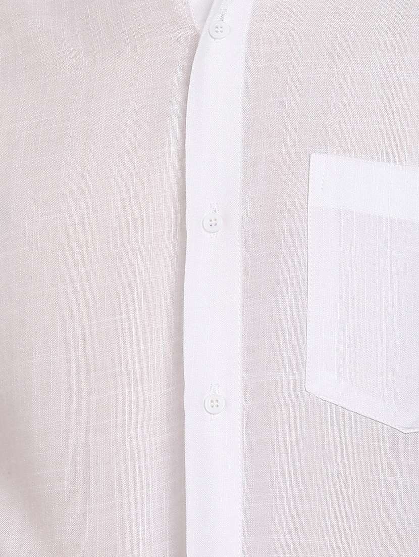 men solid short sleeve regular fit casual shirt - 22013101 - Standard Image - 3