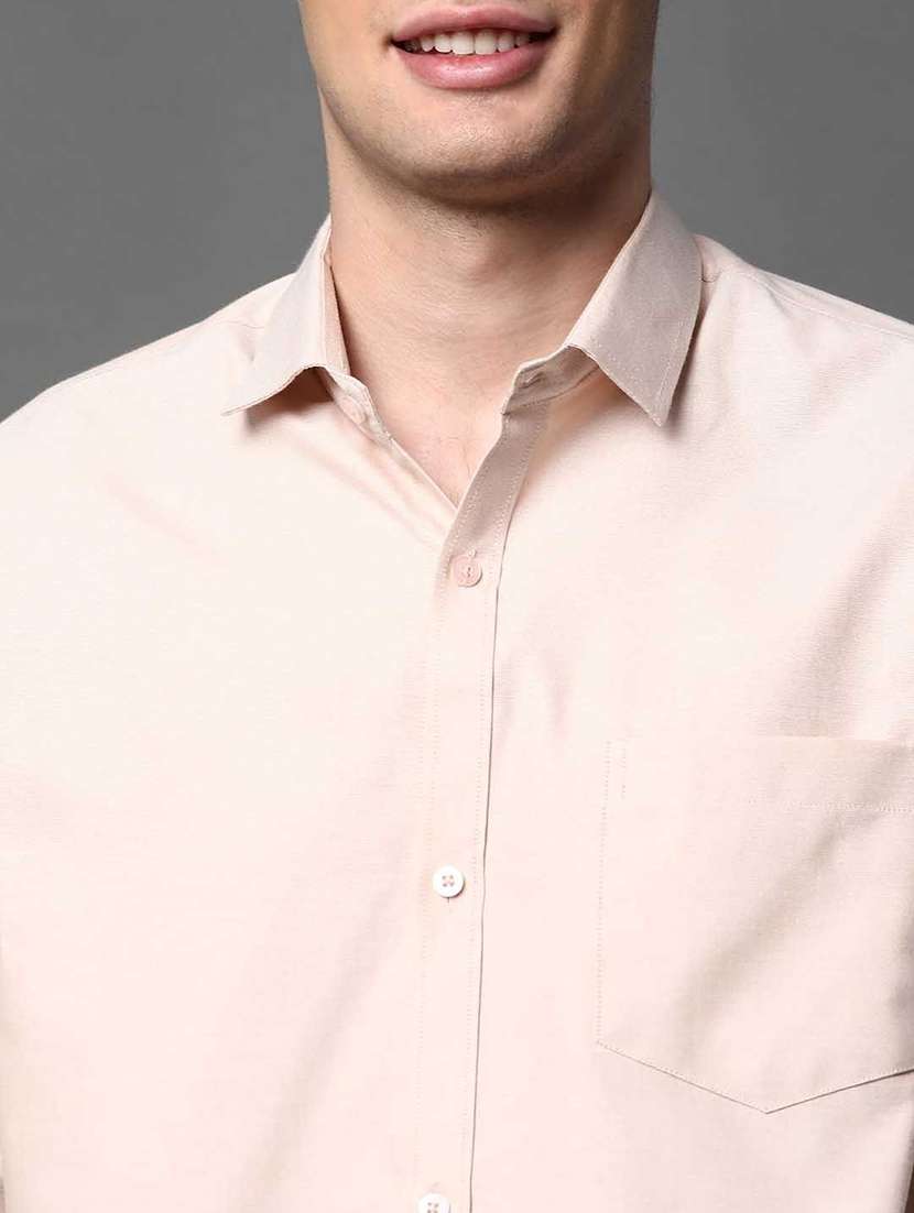 men solid long sleeve regular fit casual shirt - 22013125 - Standard Image - 3