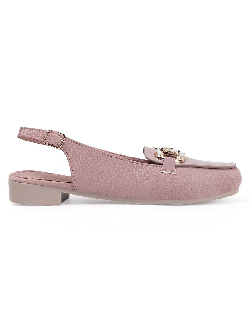 women back strap slip on flats - 22013257 - Standard Image - 3