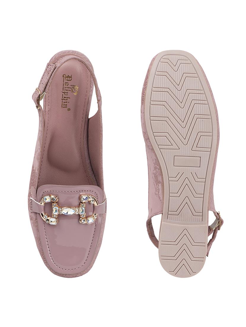 women back strap slip on flats - 22013257 - Standard Image - 5