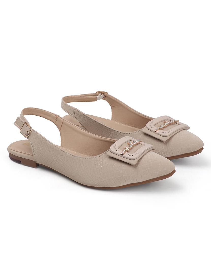 women embellished back strap slip on flats - 22013261 - Standard Image - 3