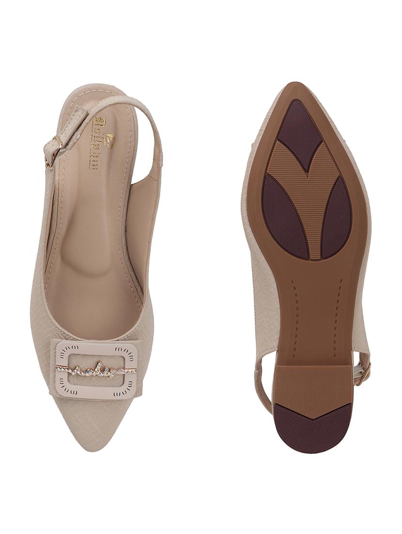 women embellished back strap slip on flats - 22013261 - Standard Image - 5