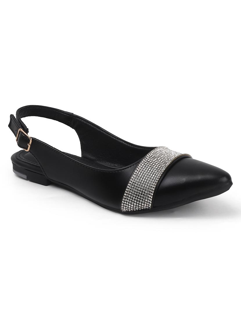 women embellished back strap slip on flats - 22013262 - Standard Image - 3