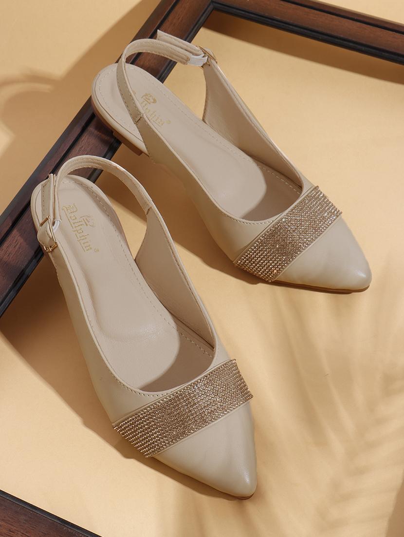 women embellished back strap slip on flats - 22013263 - Zoom Image - 0