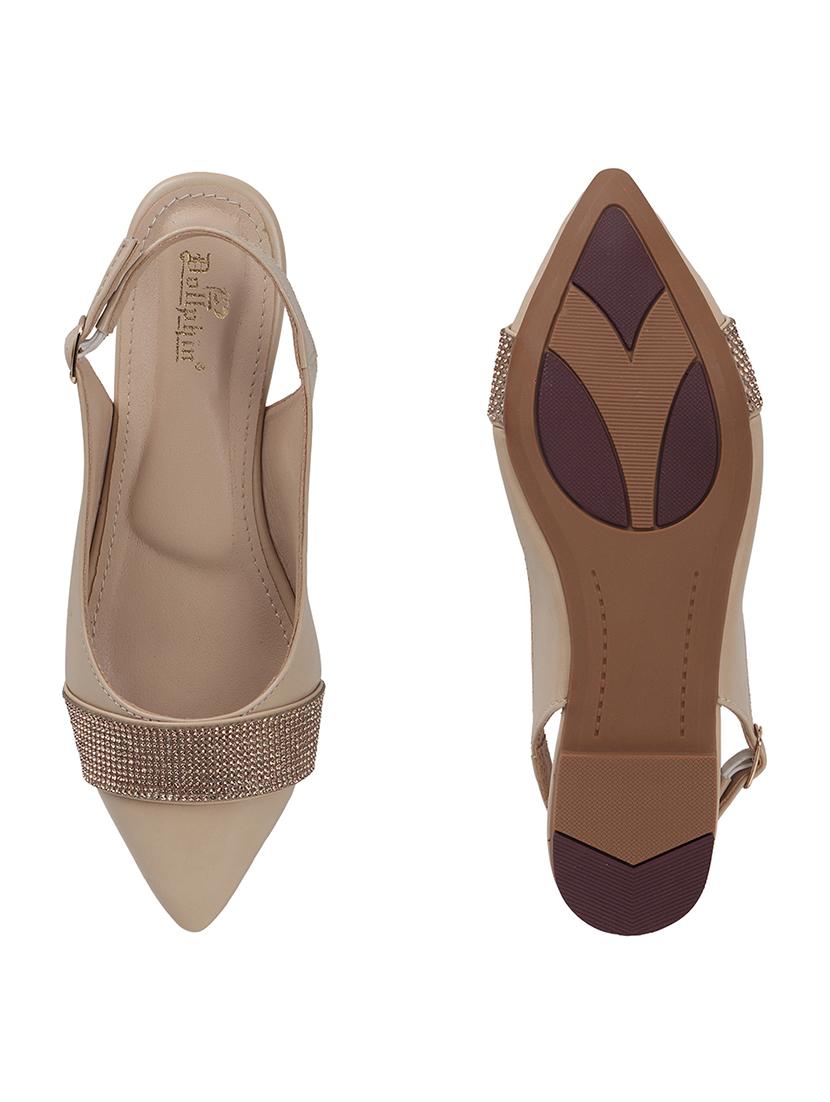 women embellished back strap slip on flats - 22013263 - Standard Image - 5