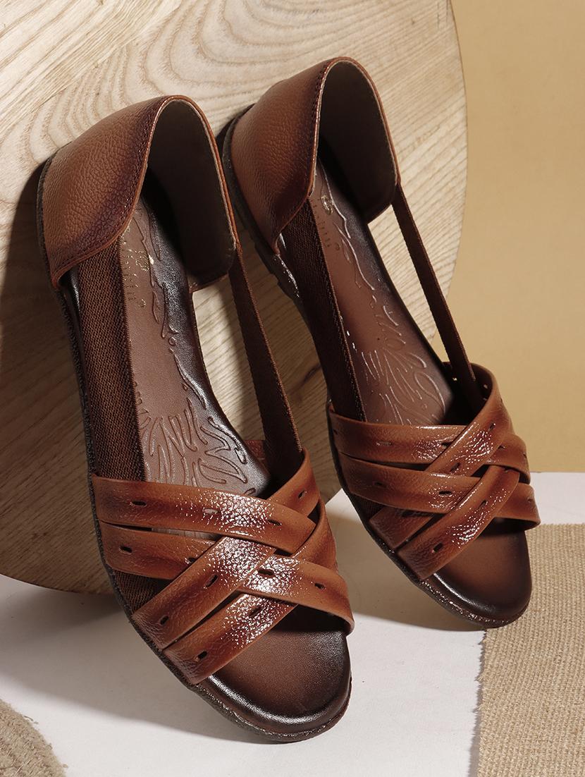 women peep toe slip on ballerina
