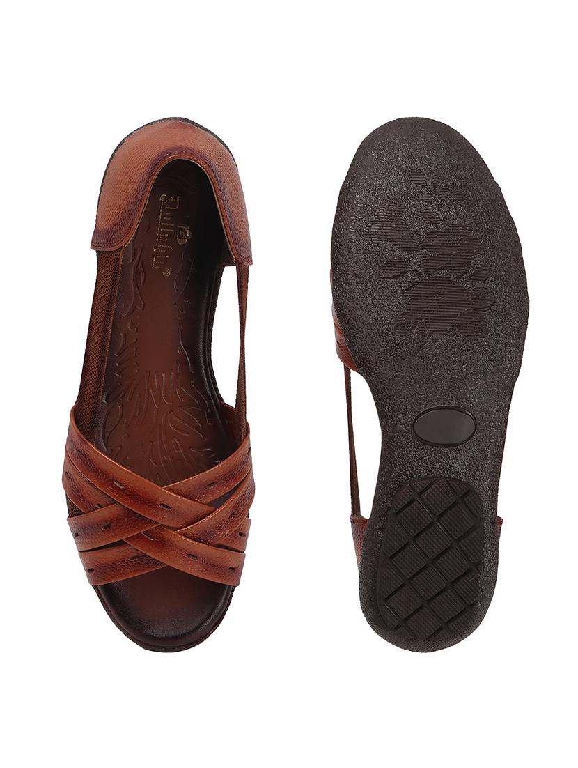 women peep toe slip on ballerina - 22013267 - Standard Image - 5
