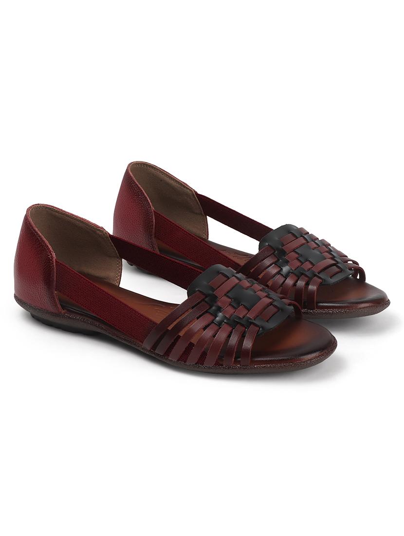women solid peep toe slip on ballerina - 22013268 - Standard Image - 3