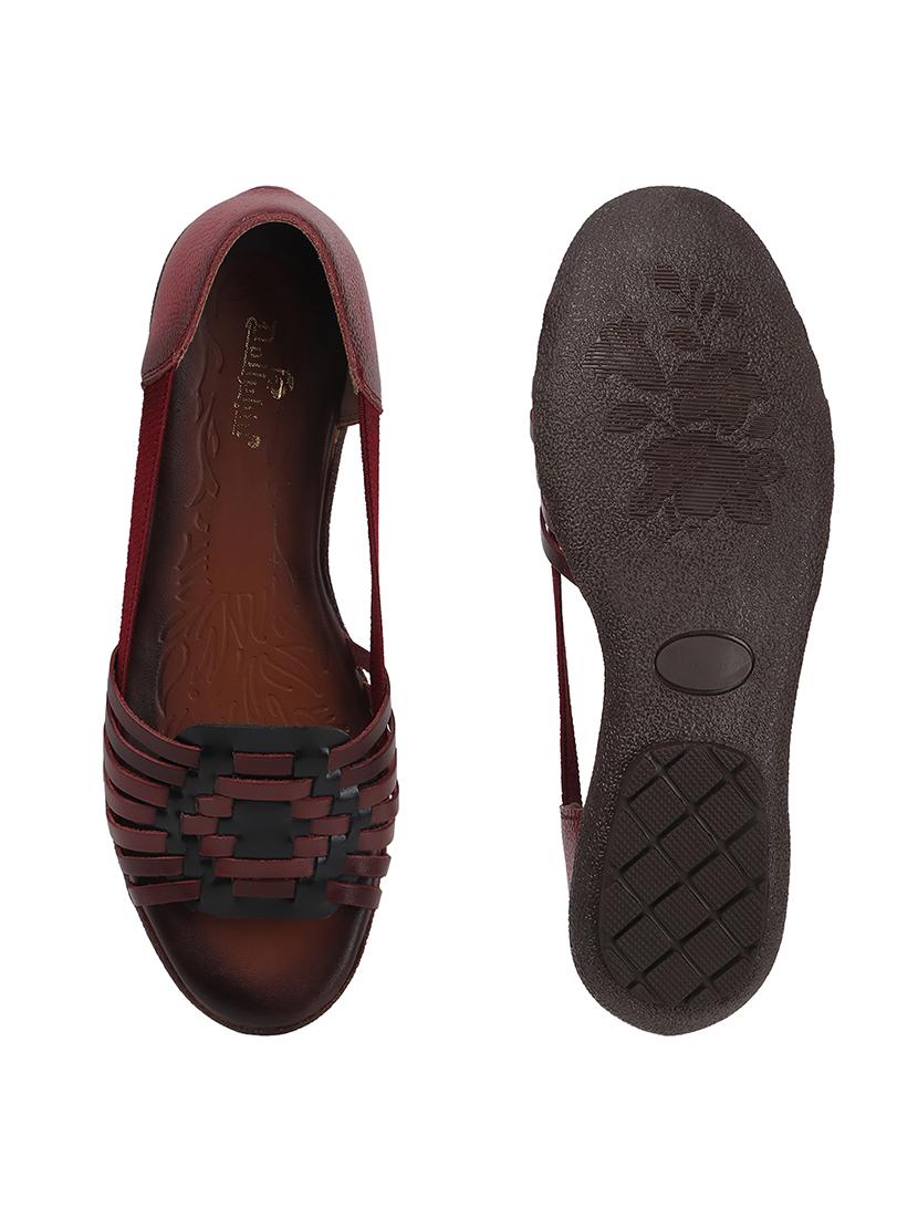 women solid peep toe slip on ballerina - 22013268 - Standard Image - 5