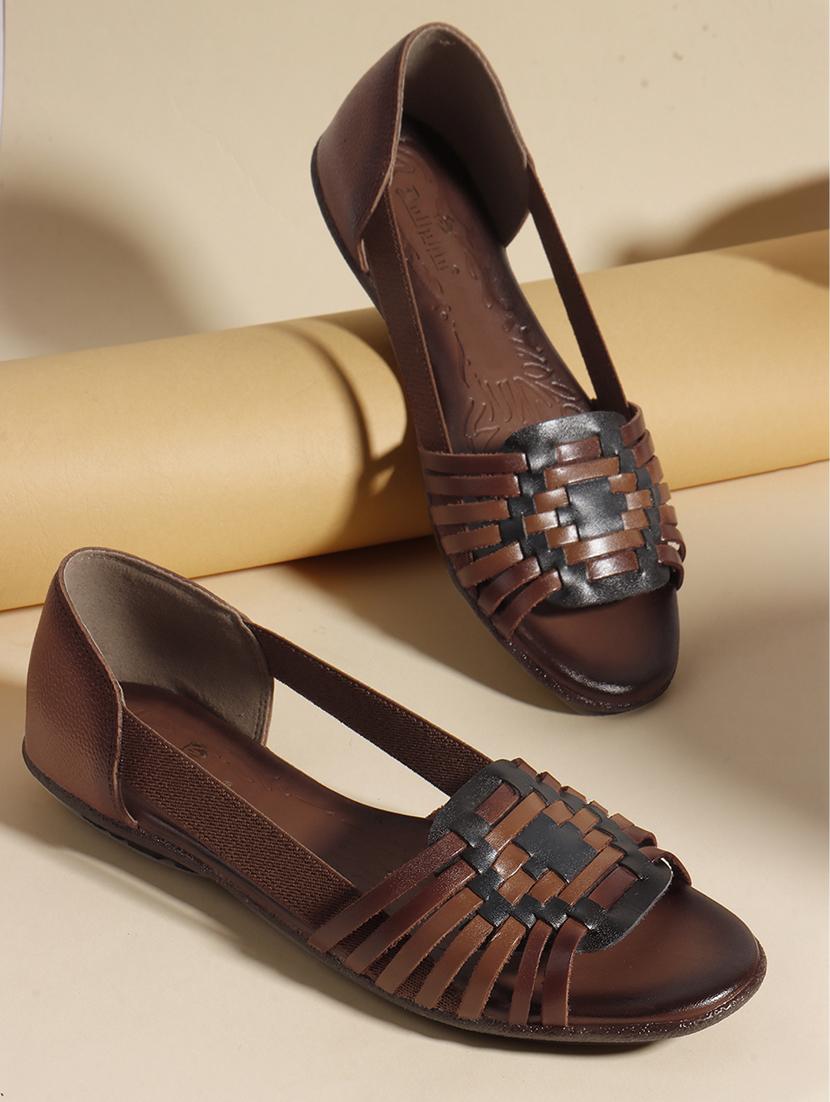 women solid peep toe slip on ballerina