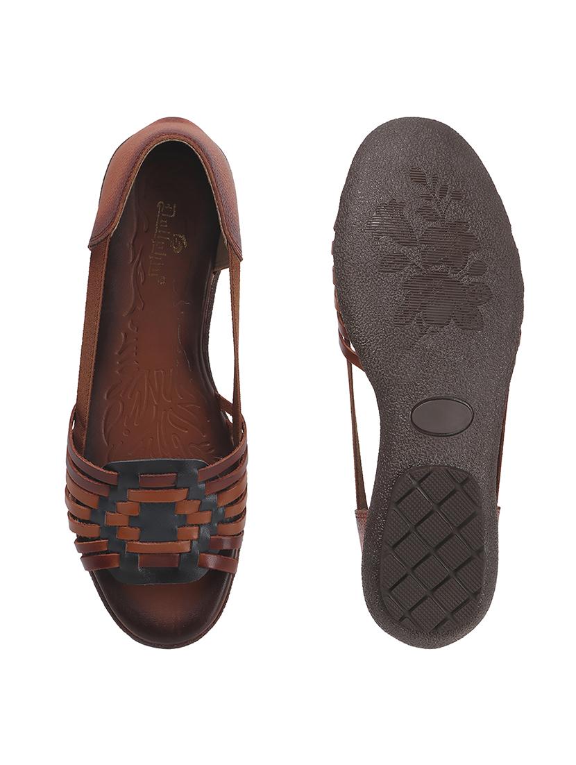 women solid peep toe slip on ballerina - 22013269 - Standard Image - 5