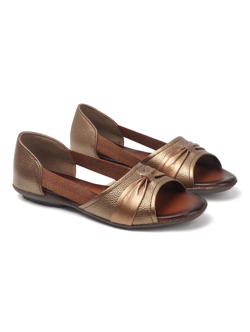 women solid peep toe slip on ballerina - 22013271 - Standard Image - 3