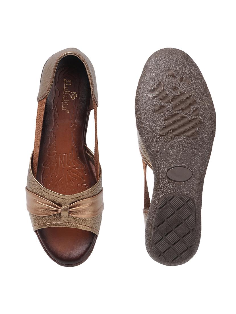 women solid peep toe slip on ballerina - 22013271 - Standard Image - 5