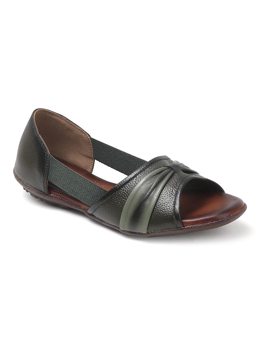 women solid peep toe slip on ballerina - 22013272 - Standard Image - 3
