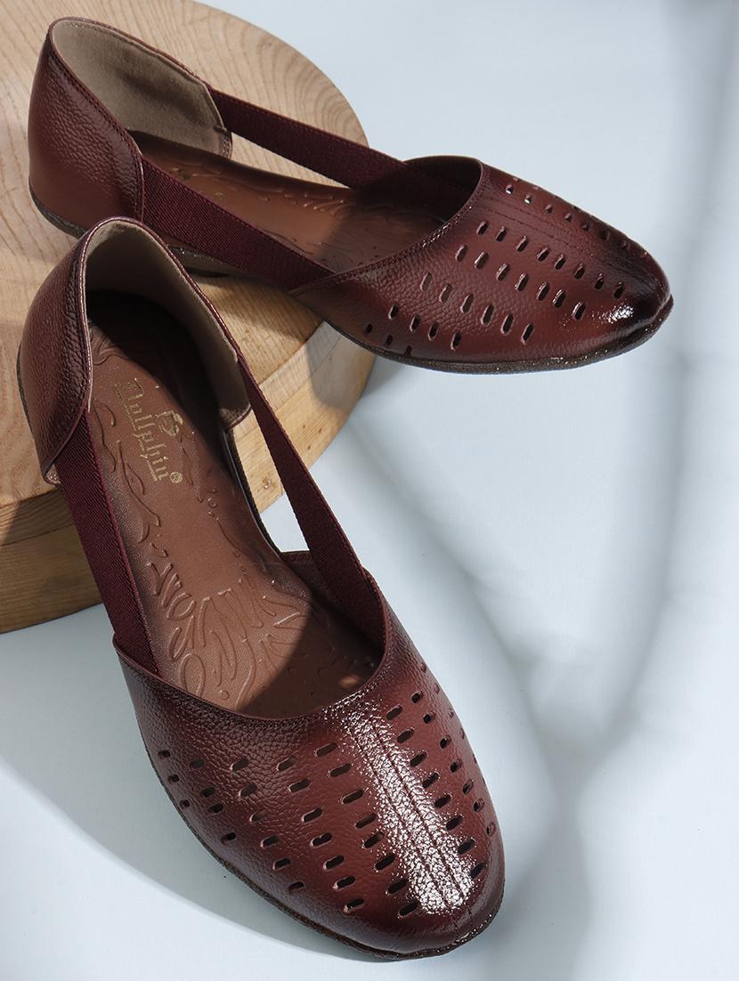 women solid peep toe slip on ballerina - 22013273 - Zoom Image - 0