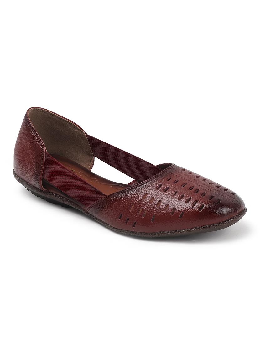 women solid peep toe slip on ballerina - 22013273 - Standard Image - 3