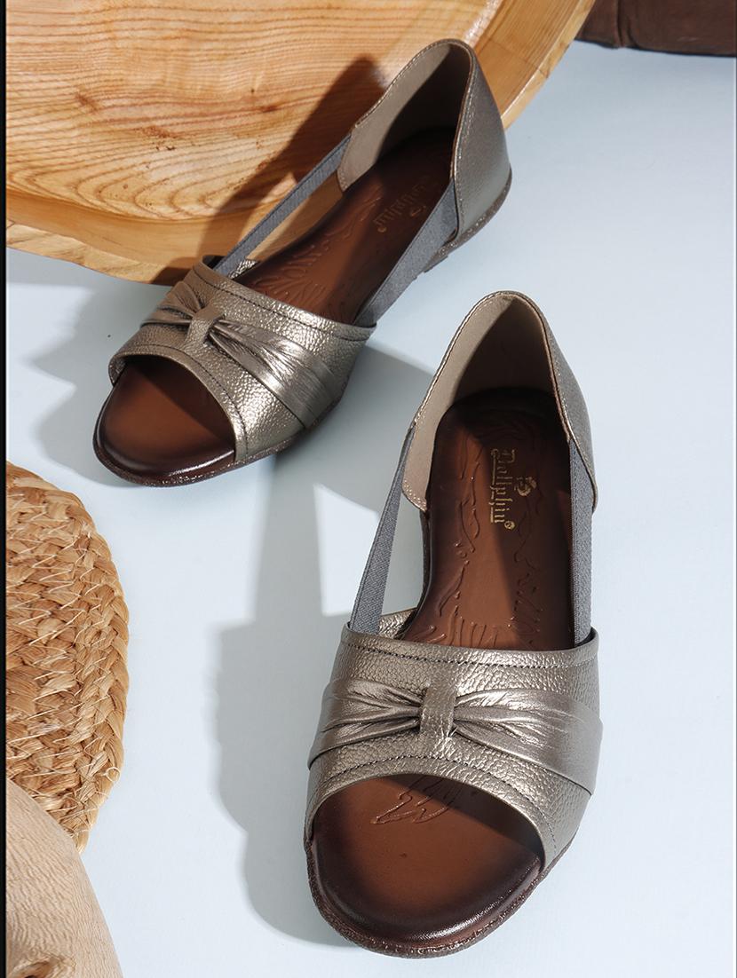 women solid peep toe slip on ballerina - 22013274 - Zoom Image - 0