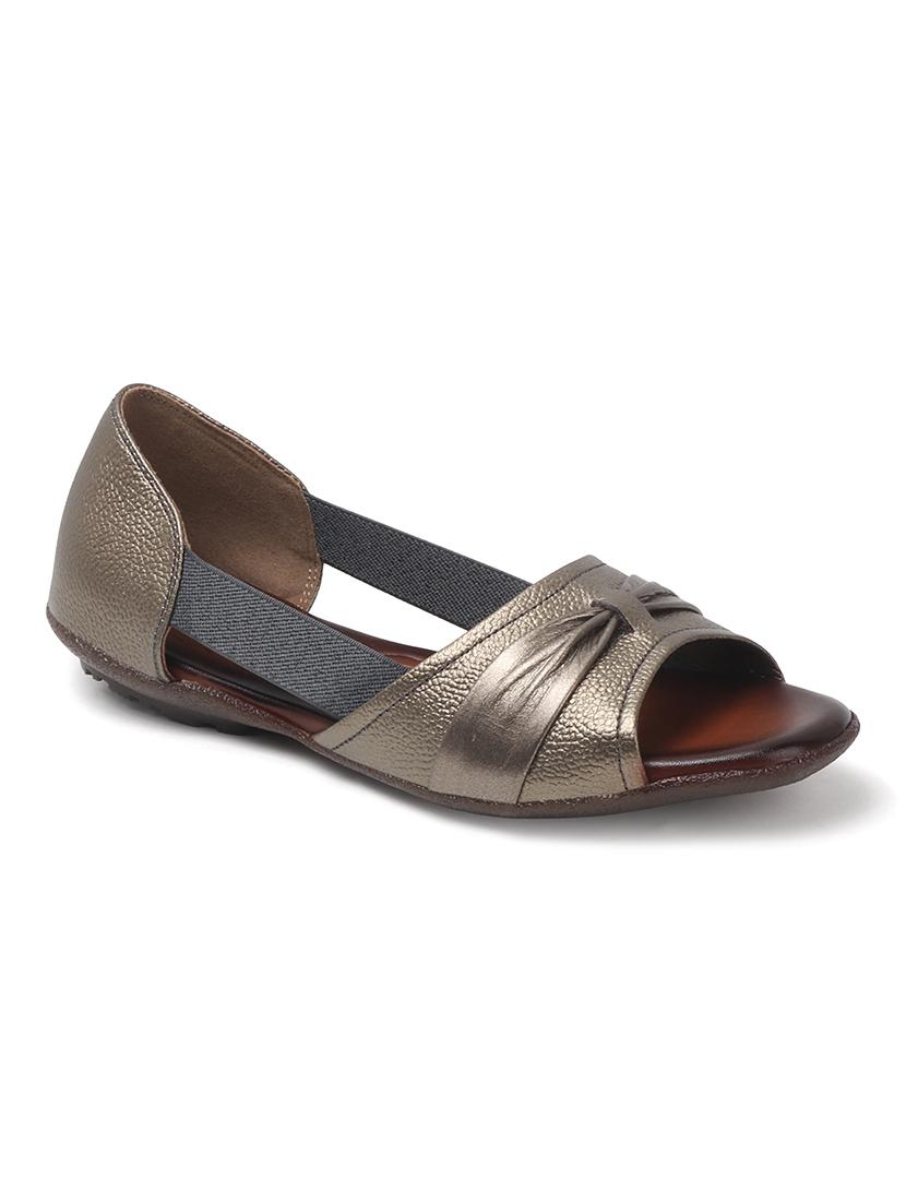 women solid peep toe slip on ballerina - 22013274 - Standard Image - 3