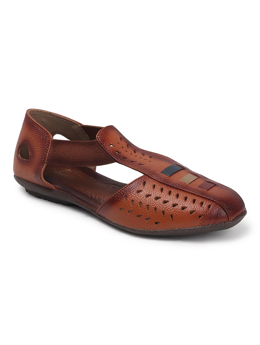 women tan slip on sandal - 22013279 - Standard Image - 3