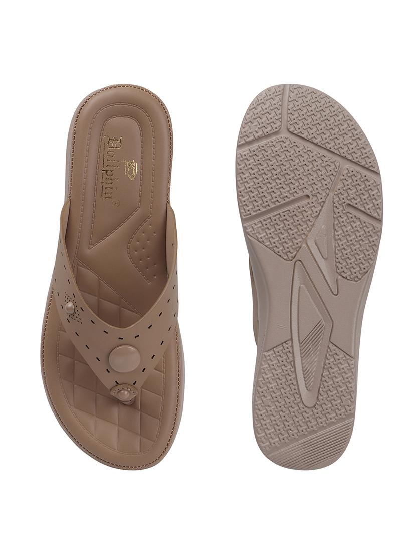 women solid slip on sandal - 22013288 - Standard Image - 5