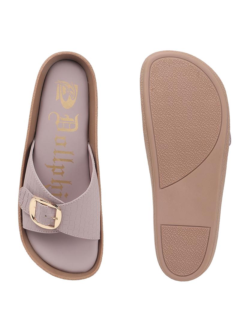 women solid slip on flats - 22013296 - Standard Image - 5