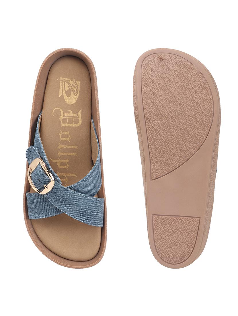 women solid slip on flats - 22013298 - Standard Image - 5