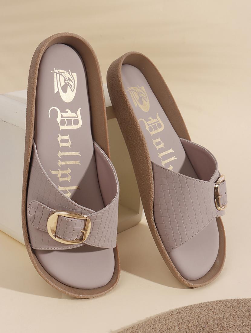 women mauve slip on sandal - 22013305 -  Zoom Image - 0