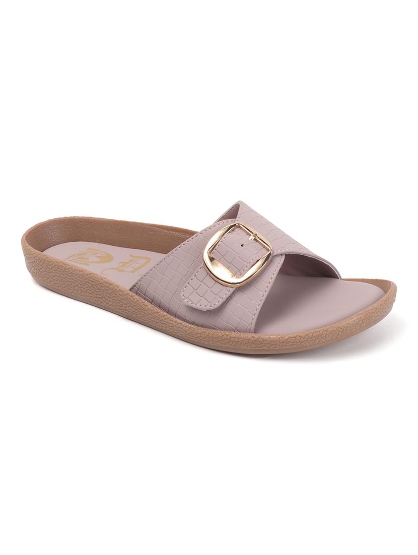 women mauve slip on sandal - 22013305 - Standard Image - 3