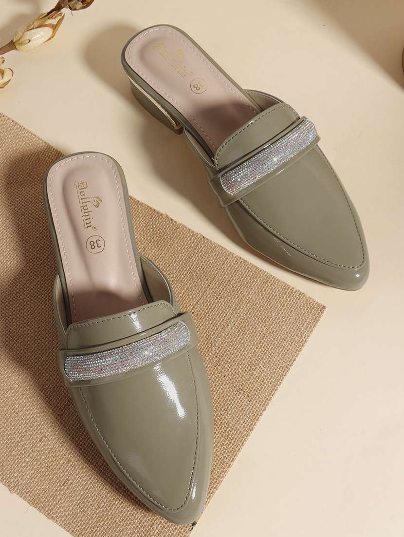 women green slip on mule - 22013311 -  Zoom Image - 0