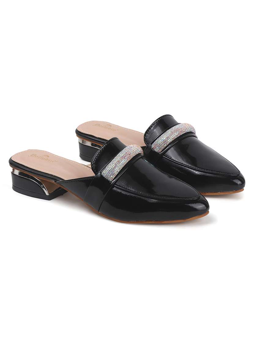 women black embellished slip on mule - 22013312 - Standard Image - 3