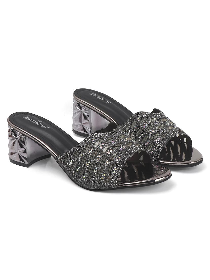 women grey slip on sandal - 22013317 - Standard Image - 3