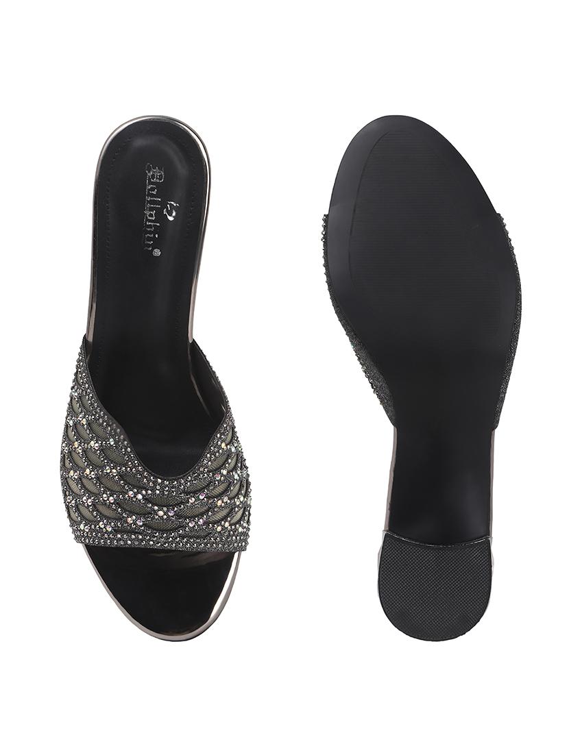 women grey slip on sandal - 22013317 - Standard Image - 5