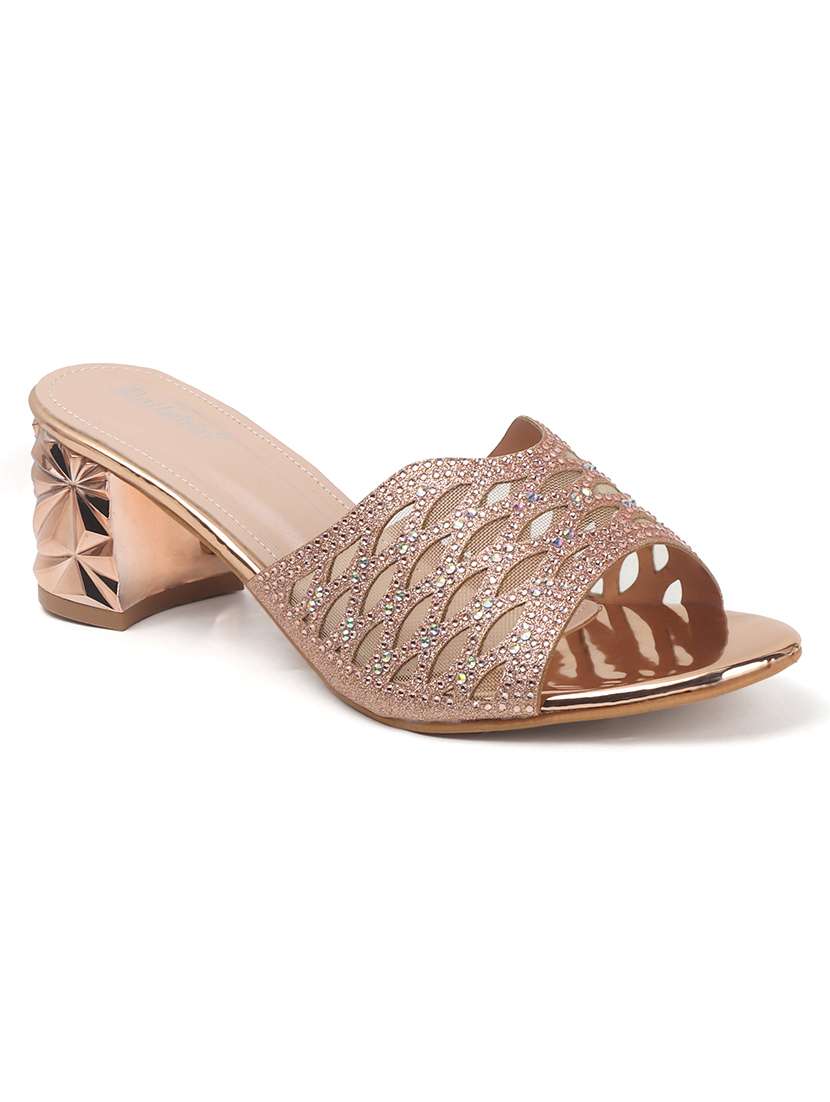 women nude embellished slip on sandal - 22013318 - Standard Image - 3