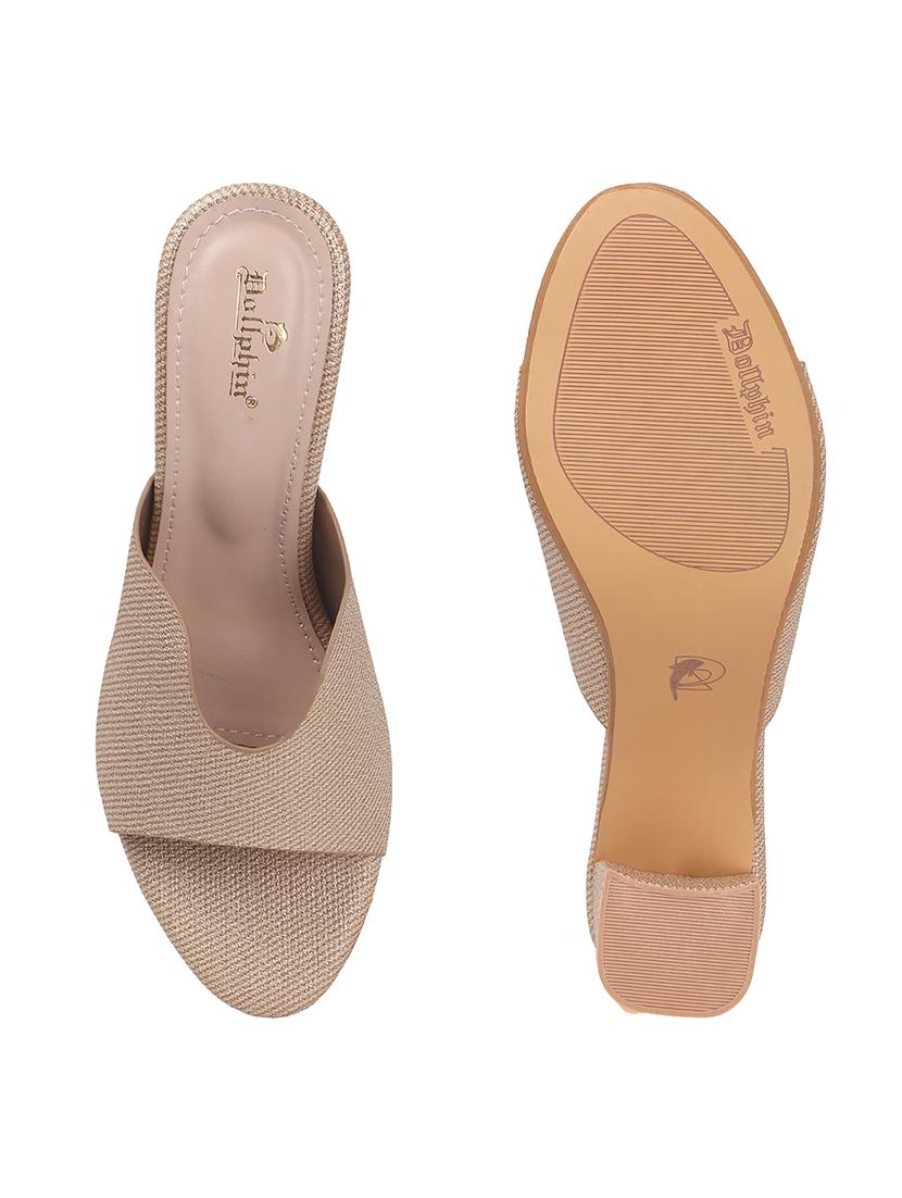 women beige slip on sandal - 22013319 - Standard Image - 5