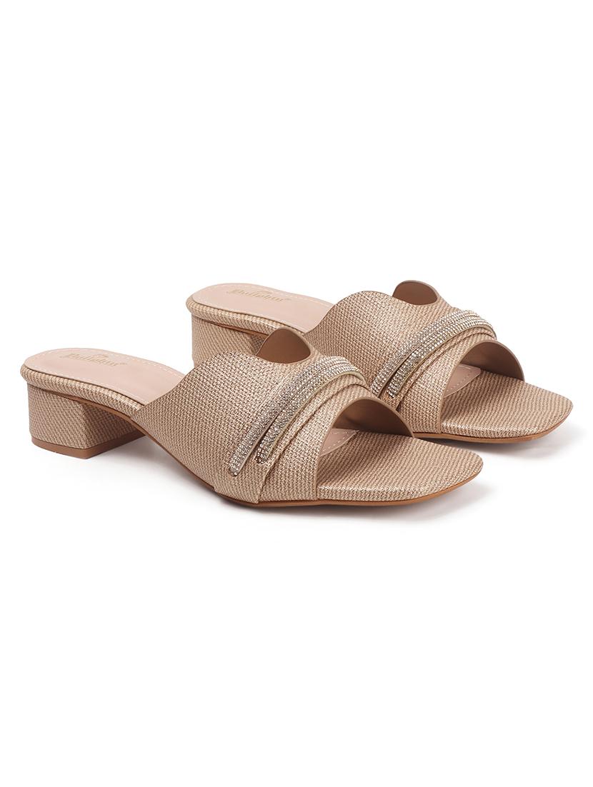 women beige slip on sandal - 22013325 - Standard Image - 3