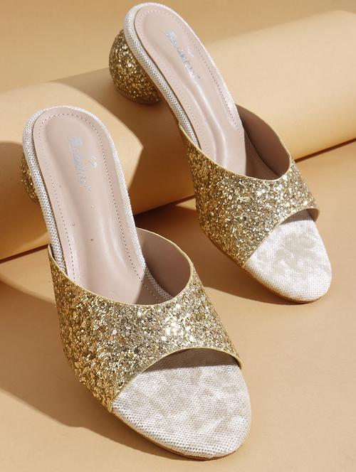 womenn gold slip on sandal - 22013327 -  Standard Image - 0
