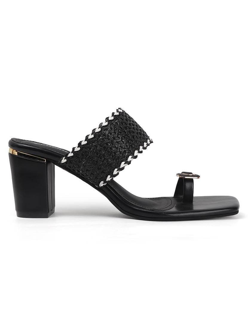 women black slip on sandal - 22013330 - Standard Image - 3
