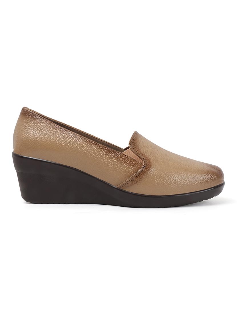women solid slip on platforms wedge - 22013344 - Standard Image - 3
