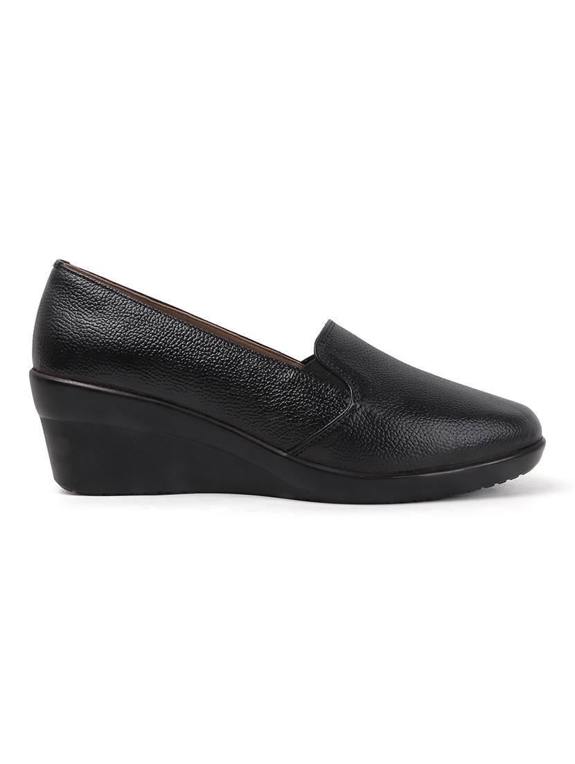 women solid slip on platforms wedge - 22013345 - Standard Image - 3