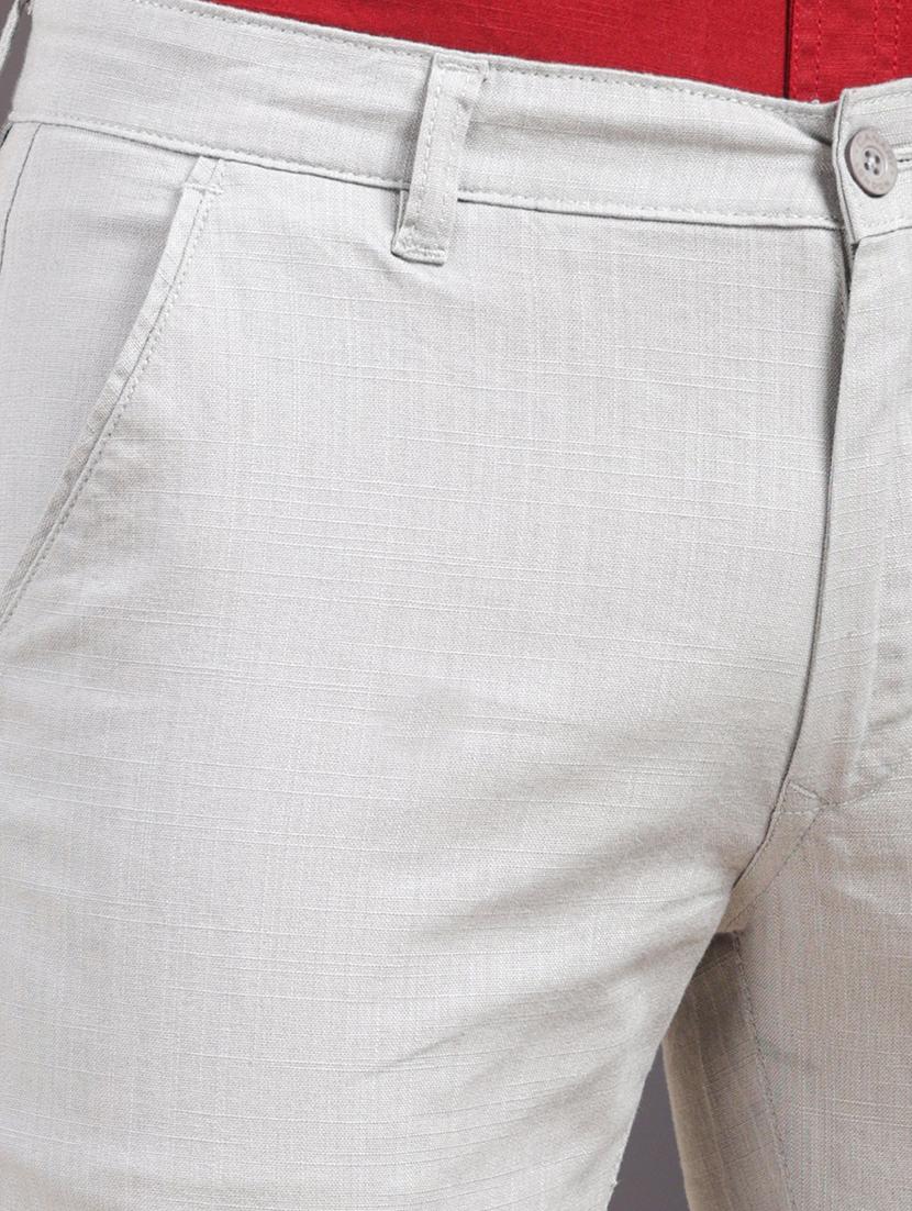 men solid mid rise flat front casual chinos - 22013453 - Standard Image - 5