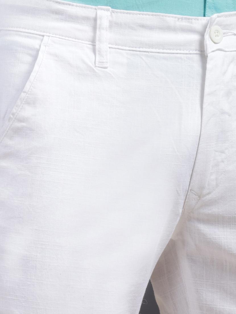 men solid mid rise flat front casual chinos - 22013455 - Standard Image - 5