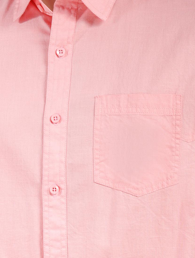men solid long sleeve regular fit casual shirt - 22013460 - Standard Image - 5