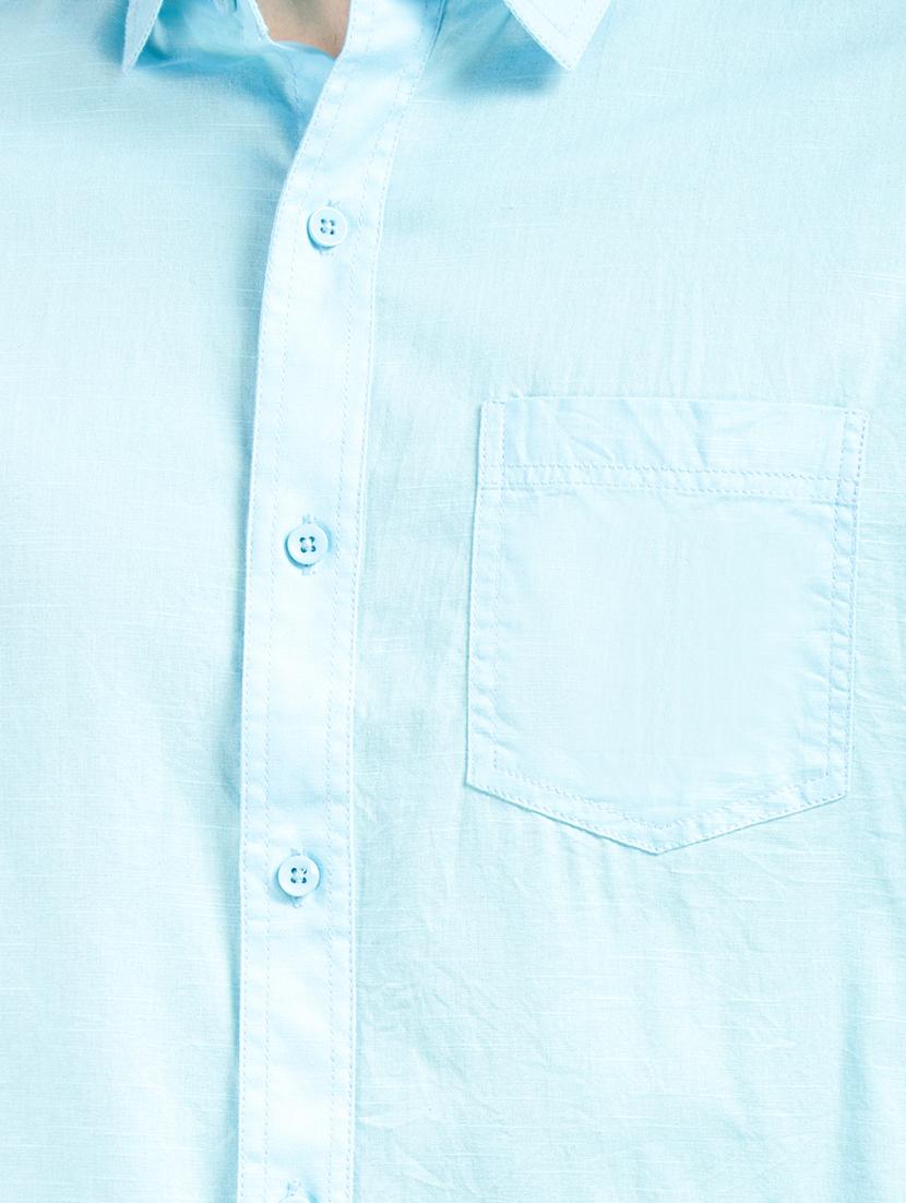 men solid long sleeve regular fit casual shirt - 22013462 - Standard Image - 5