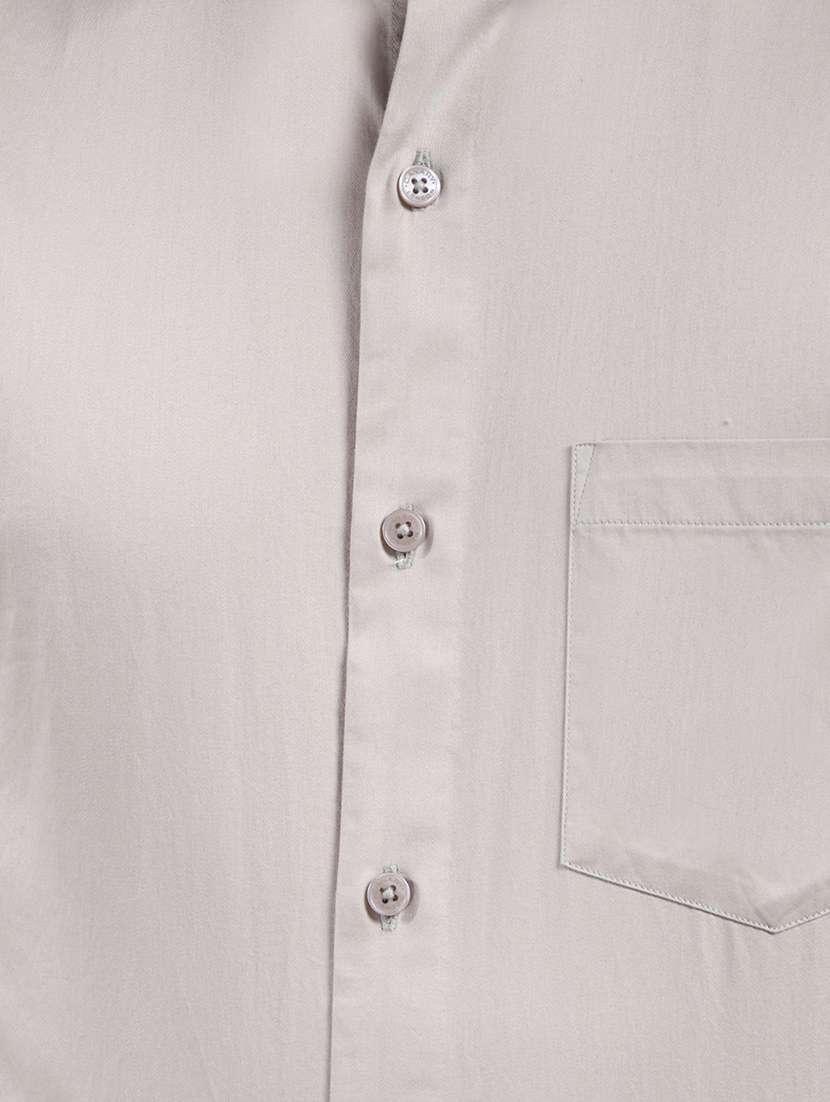 men solid long sleeve slim fit formal shirt - 22013469 -  Standard Image - 5