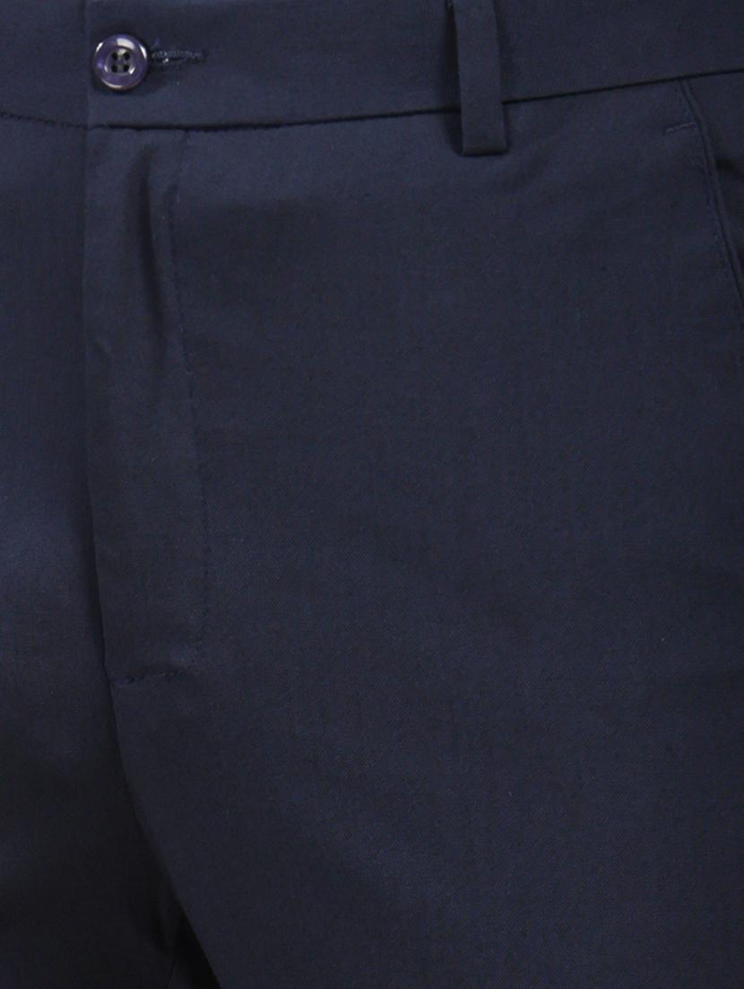 men solid mid rise flat front formal trouser - 22013475 - Standard Image - 5