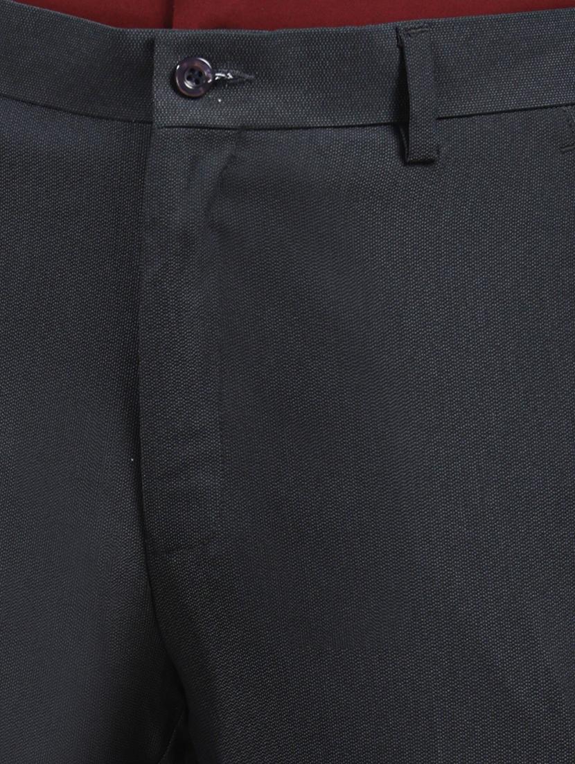 men solid mid rise flat front formal trouser - 22013477 - Standard Image - 5