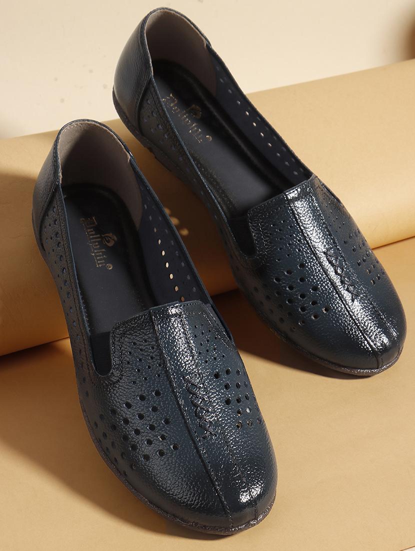 women blue slip on ballerina - 22013506 -  Zoom Image - 0