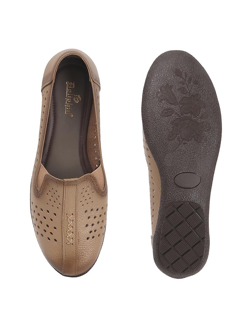 women beige slip on ballerina - 22013507 - Standard Image - 5